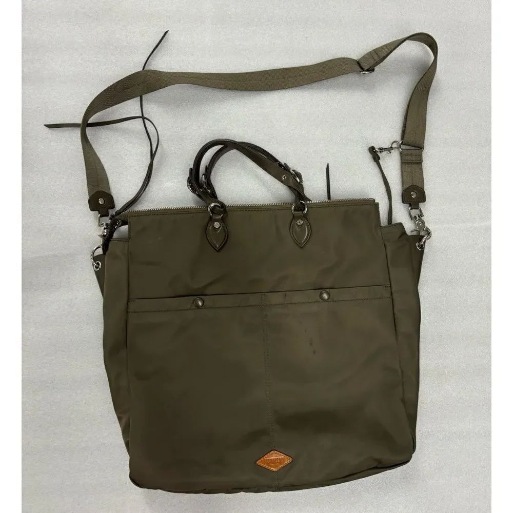MZ Wallace Andie Bedford Crossbody Satchel Tote Bag in Sage